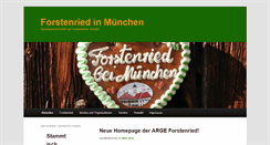 Desktop Screenshot of forstenried.de