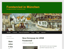 Tablet Screenshot of forstenried.de